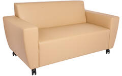 Bank Rolo 2-zits, geremde wielen, stof 7x 32M1709 classic java