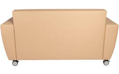 Bank Rolo 2-zits, geremde wielen, stof 7x 32M1709 classic java