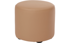 Poefje Robbie 26 cm hoog,  Ø 30cm, stof 7x 32M1709 classic java