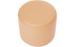 Poefje Robbie 26 cm hoog Ø 30 cm, stof 8x 32M1241 classic beige