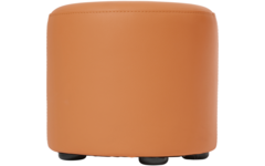 Poefje Robbie 26 cm hoog Ø 30 cm, stof 8x 32M1755 trend oranje