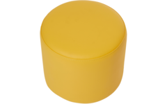Poefje Robbie 26 cm hoog Ø 30 cm, stof 8x 32M2388 trend geel