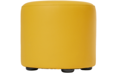 Poefje Robbie 26 cm hoog Ø 30 cm, stof 8x 32M2388 trend geel
