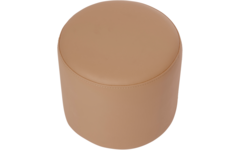 Poefje Robbie 31 cm hoog Ø 30, stof 7x 32M1709 classic java