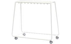 Kapstok Stent laag, verrijdbaar, 30 haken, 170 x 60 x 110 cm