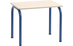 Kleutertafel 4-poot, 70 x 50 cm met PP-rand, hoogte A1-B2-C3