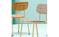 Stoel Atlas, vierpoot, Felt
