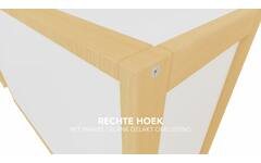 Kast 340-serie wit, 4 halve legplanken en deuren