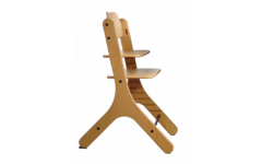 Meegroeistoel Dapper blank/blank inclusief babybeugel standaard
