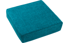 Kussen stof vierkant 80x77,4x20 cm petrol