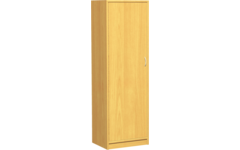 Hoge kast, ahorn, 51 x 40 x188 cm, 1 deur rechtsdraaiend, 4 legplanken