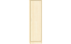 Hoge kast, ahorn, 51 x 40 x188 cm, 1 deur rechtsdraaiend, 4 legplanken