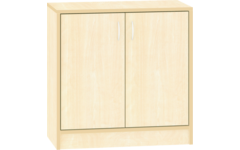Kast dicht met 2 deuren, ahorn, 77 x 40 x 77 cm. 2 legplanken