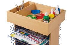 Opzetstuk hobbywagen, beuken 64 × 50 × 12 cm