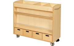 Kast ahorn, 105 × 40 × 89 cm, verrijdbaar, excl. bakken