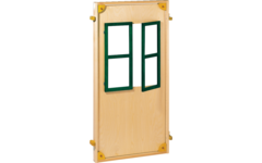 Wand Kombi-mobil met groen gebeitste ramen 72 × 144 cm
