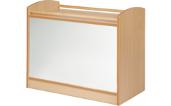 Kast Pamini met spiegel achterwand, beuken, 77 × 40 × 64 cm