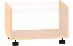 Rolbak 46,5 × 37 × 30 cm, beuken met venster