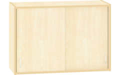 Hangkast met schuifdeuren 100 × 40 × 68 cm, ahorn
