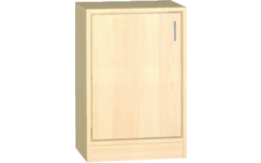 Kast dicht, ahorn, 40 × 40 × 77 cm, 1 deur linksdraaiend, 2 legplanken