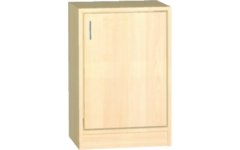 Kast dicht, ahorn, 40 × 40 ×77 cm, 1 deur rechtsdraaiend, 2 legplanken