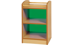 Kast Pamini met gekleurde acryl achterwand, 51 × 40 × 64 cm