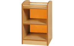 Kast Pamini met gekleurde acryl achterwand, 51 × 40 × 64 cm