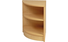 Kast Pamini open, hoek 90 graden, ahorn, 40 x 40 x 56 cm.