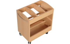 Bouwmattenwagen Lotte, beuken, 59 x 40 x 66 cm