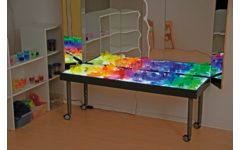 Lichttafel 180 x 60 cm, in 2 hoogten verstelbaar