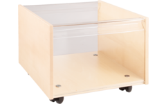 Rolbak 46,5 x 37 x 30 cm, ahorn met venster