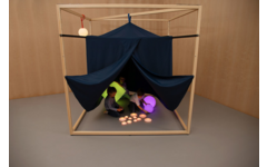 RoomCube donkere tent