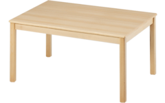 Tafel rechthoekig 120 × 80 cm, ahorn , hoogte A1- 46 cm