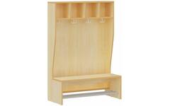 Garderobe, Ahorn, 100 cm breed, hoogte 146 cm, zithoogte 35 cm