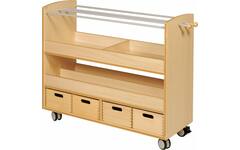 Materiaalkast laag tbv gym- en sportmaterialen 88,5×105×40 cm ahorn