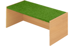 Podiumelement recht 120 × 40 × 35 cm, Beuken met Tretford bekleding