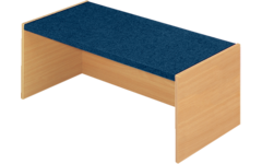 Podiumelement recht 120 × 40 × 35 cm, Beuken met Tretford bekleding
