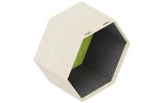 Lernwabe® Flip hele honingraat maat M, kant grijs, achterw lichtgroen (incl. montage)