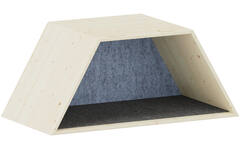 Lernwabe® Flip Halve honingraat  M, bodem grijs, achterwand lichtblauw (incl. montage)