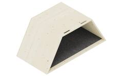 Lernwabe® Flip Halve honingraat  M, bodem grijs, achterwand lichtblauw (incl. montage)