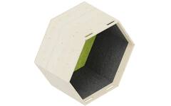 Lernwabe® Flip Hele honingraat S, zijkanten grijs, achterw lichtgroen (incl. montage)