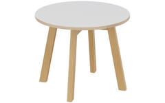 Tafel rond Kowidu 53cm, blad wit