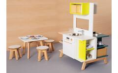 Kruk rond Kowidu 31cm, zitting wit
