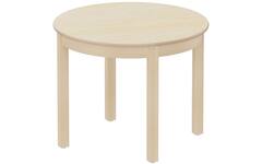 Tafel rond 80 cm Ahorn, hoogte D4=64 cm