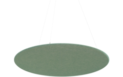 Akoestisch PET-vilt rond plafondpaneel, petrol groen,Ø120 cm