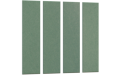 Akoestische PET-vilt wandpanelen, set4, petrol groen, 30x120 cm