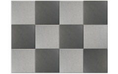 Akoestische PET-vilt wandtegels, set12, combi set grijs, 30x30 cm