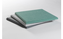 Akoestische PET-vilt wandtegels, set12, combi set petrolgroen, 30x30cm