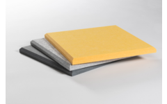 Akoestische PET-vilt wandtegels, set24, combi set geel,30x30 cm
