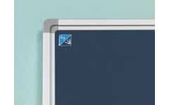 Prikbord Softline profiel 16mm, bulletin blauw, 60x90 cm